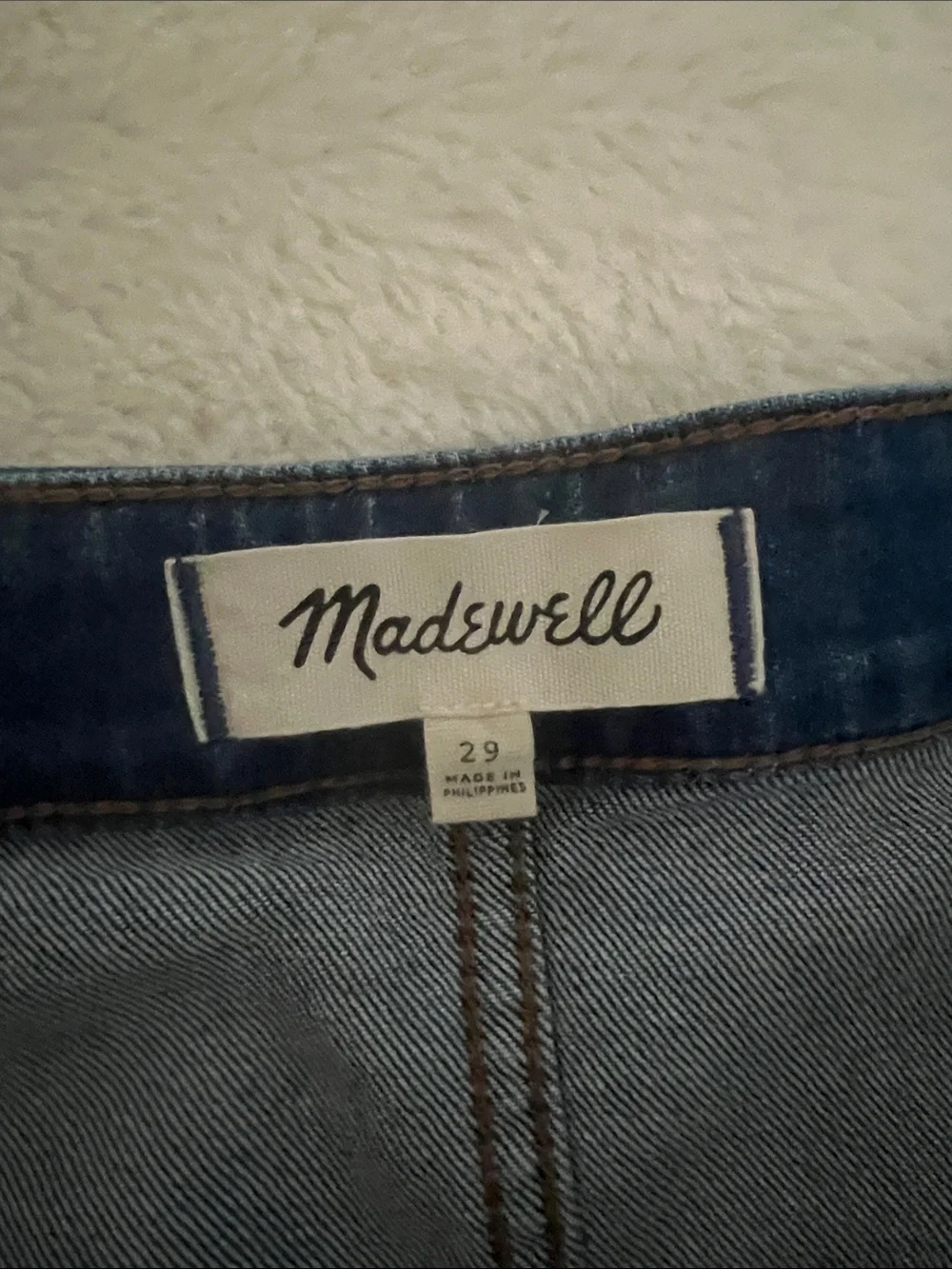 Madewell women’s jean Dark Blue Button-Front Denim Midi Skirt size 29 - Picture 9 of 16